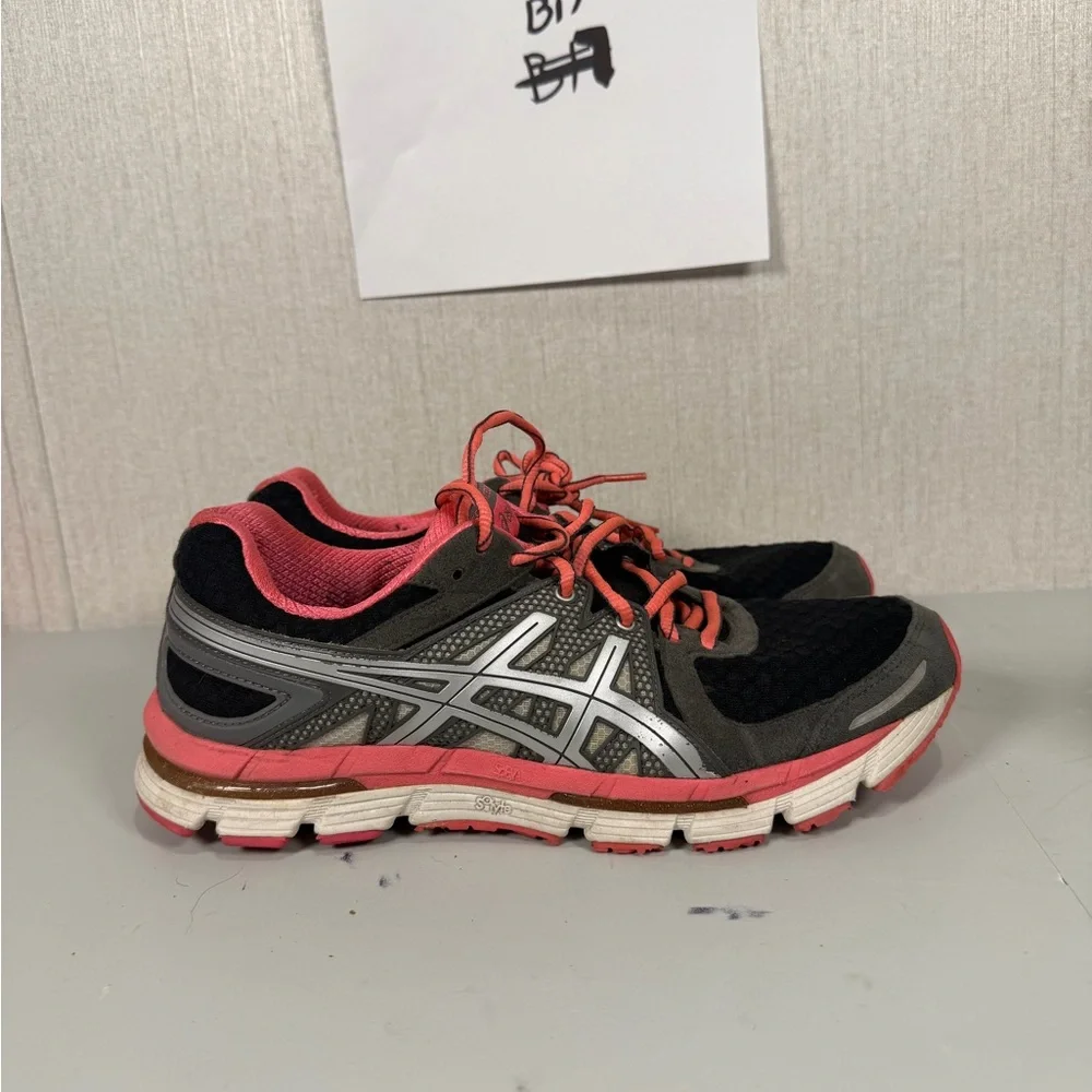 WOMENS ASICS GEL EXCEL 33 BLACK PINK Size‎ 10